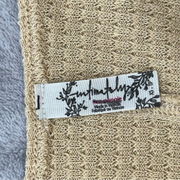 Free People Intimately One Of The Girls Baby Tee Ginger Sugar XS - Picture 7 of 10